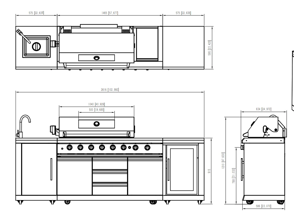 Garden Furniture Outside Kitchen Set Stainless Steel Bbq Grills Outdoor Kitchen Set Island Cabinets Ready to Assemble