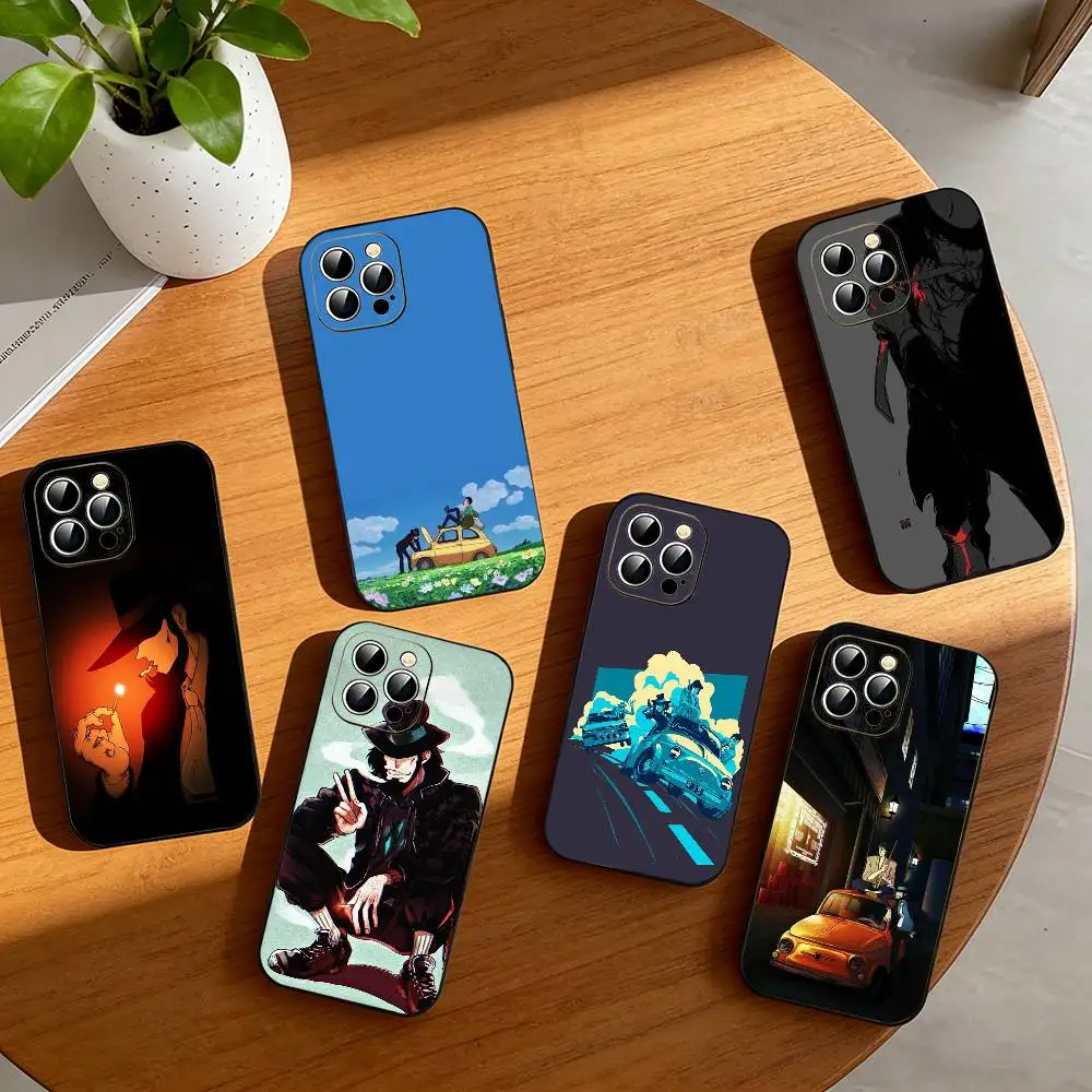 Lupin the Third Daisuke Jigen  Phone Case For iPhone 17, 16,15,14,13,12,11 Plus,Pro Max, Others Soft Black Cover