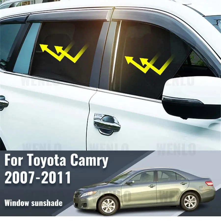 

For Toyota Camry 2007-2011 Magnetic Car Sunshade Visor Front Windshield Frame Curtain Rear Side Window Sun Shade Shield