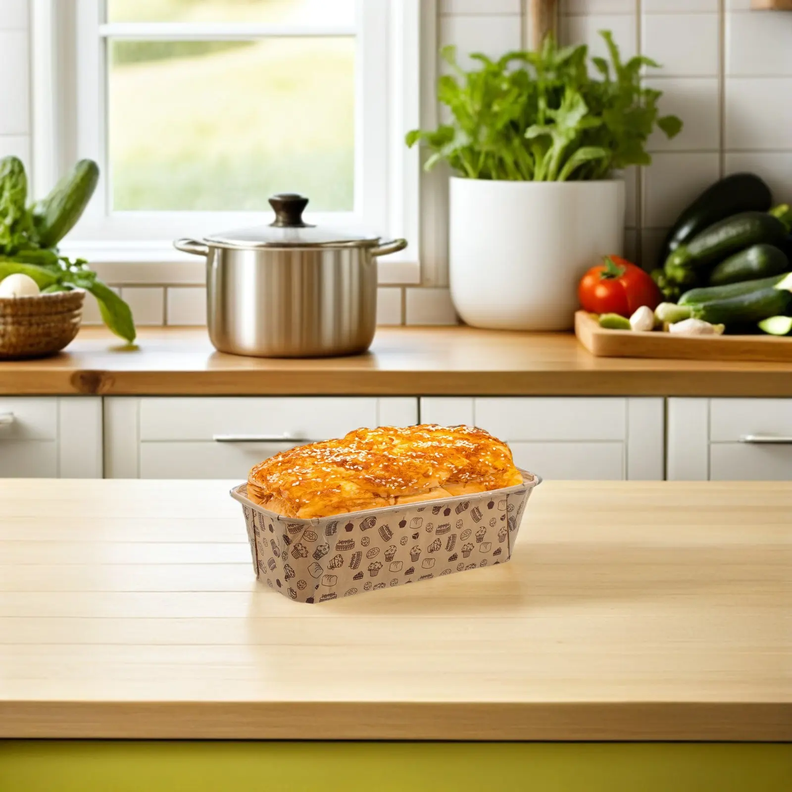 

20 шт. прямоугольных бумажных форм для выпечки хлеба, жиростойкие, для домашнего хлеба, быстрых форм для выпечки хлеба