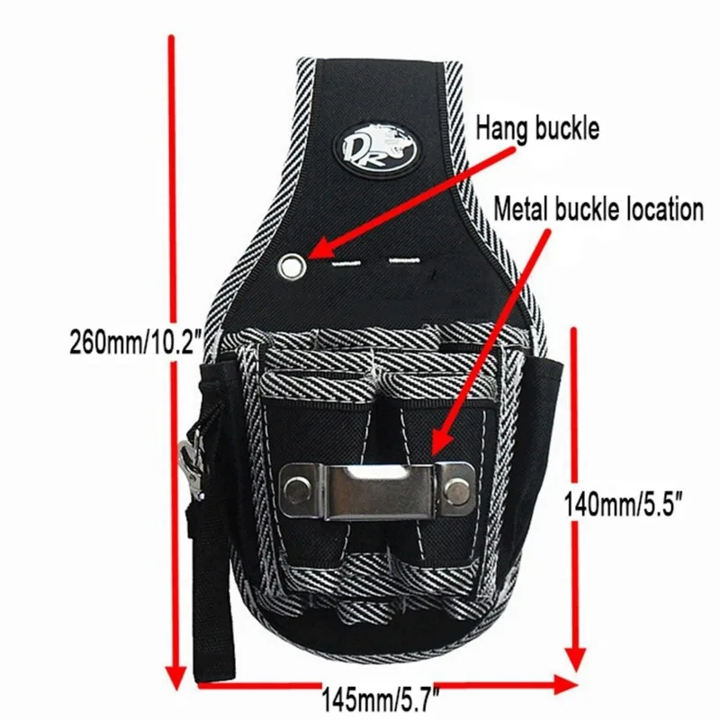 Men's Bag Electrician Pocket Screwdriver Tool Waist Pouch Holder Bag Pack Utility Waist Bag