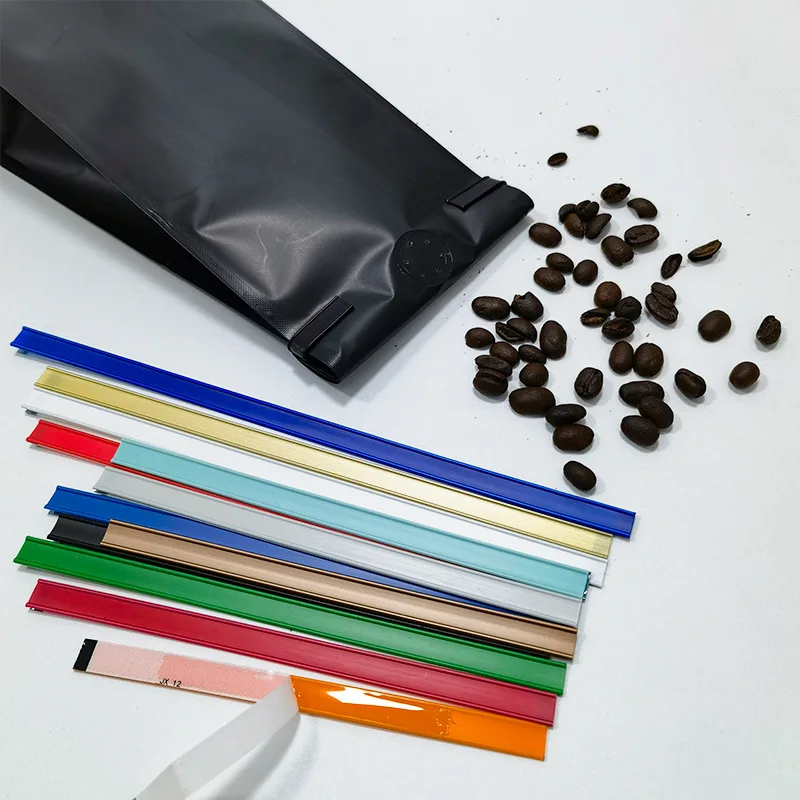 15cm 2000PCS Pre-Cut Wire Twist Ties Self Adhesive Tin Ties for Coffee Bean Tea Packaging Sealing Strip Bread Clips