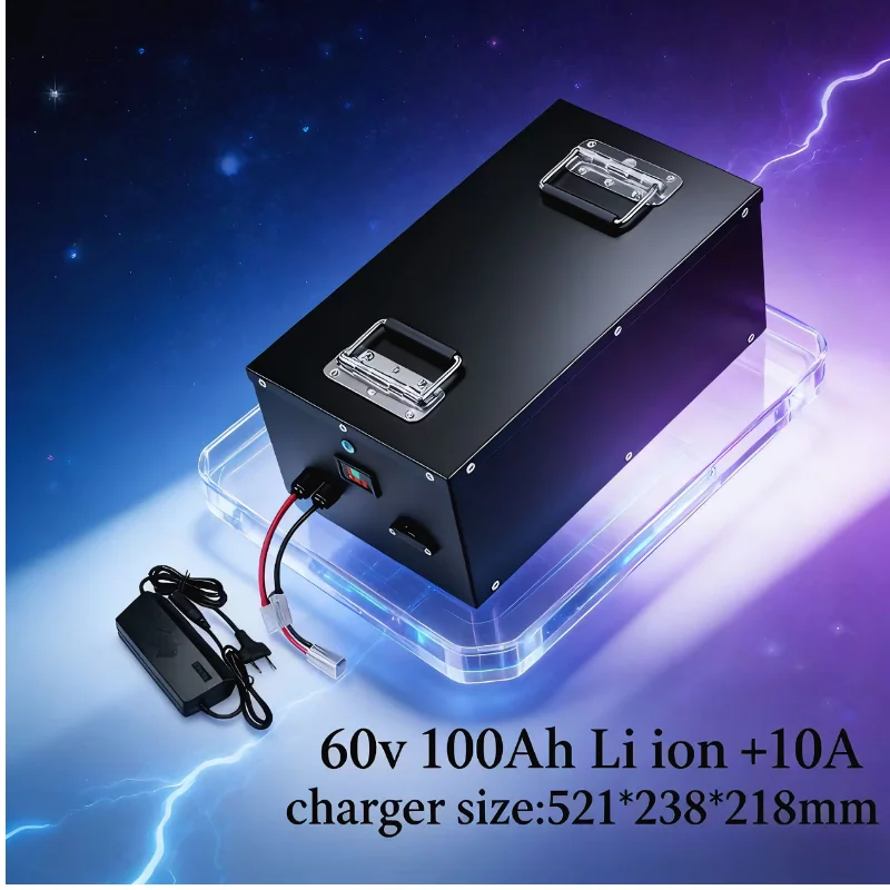 

Литий-ионный аккумулятор 60 В, 100 Ач: AGV + багажные тележки в аэропорту + тележки для покупок — надежное питание для промышленного и коммерческого применения