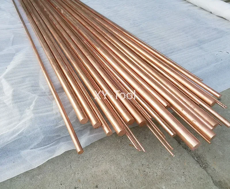 

L/500 мм медный стержень DIY Металлические тонкие круглые твердые стержни диаметром 1 мм 1,5 мм 2 мм 2,5 мм 3 мм 3,5 мм 4 мм 5 мм ~ 15 мм Красный медный электролитический стержень