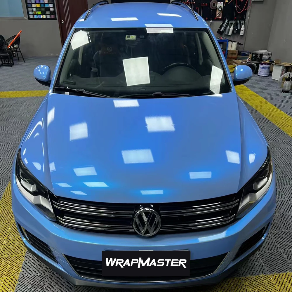 

Wrapmaster 5M/10M/18M PET Twin Grey Cyanine Plastic Wrap For Cars Car Paint Protective Film Vehicle Wrap Pricing