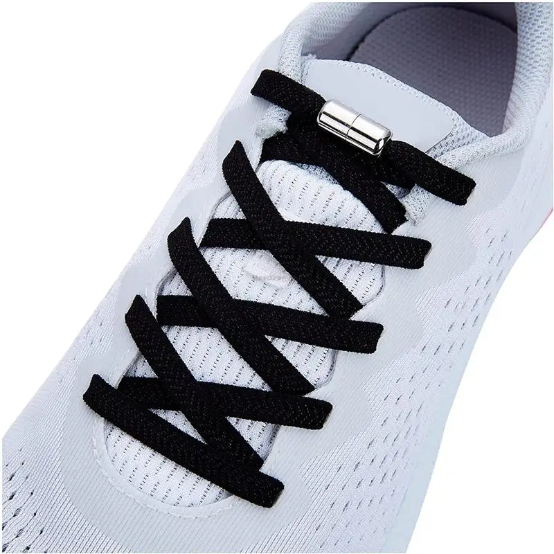 

Quality No Tie Shoe Laces Elastic Shoelaces Sneakers Quick Tieless Shoelace for Kids Adults Flat laces Rubber Bands for Shoes