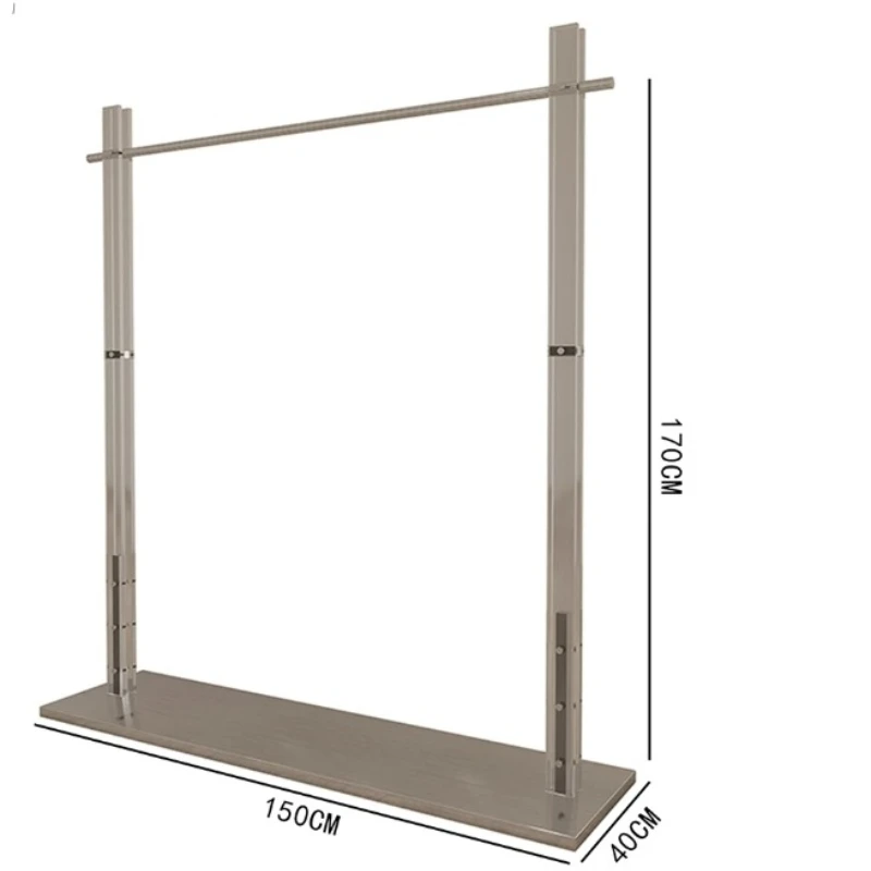 D7- acrylic clothing store display rack stainless steel floor-to-ceiling Nakajima display rack