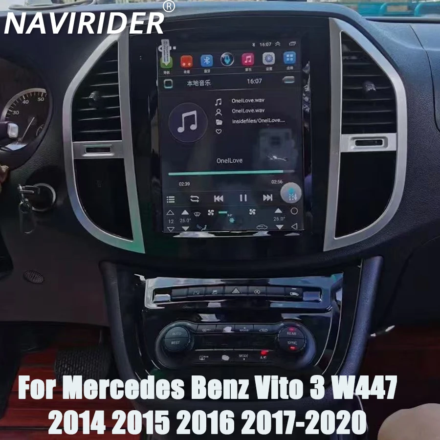 

Car Screen Multimedia Video Player 12.1" GPS Navi For Mercedes Benz Vito 3 W447 2014 2015 2016 2017-2020 Android 15 Stereo Radio