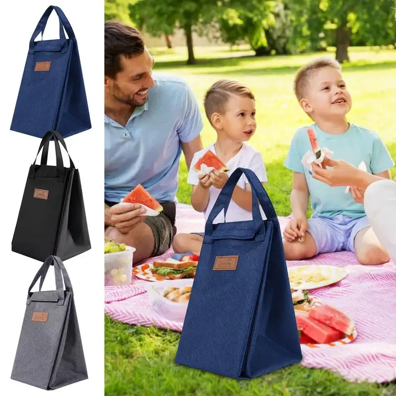 Lunch Box Insulated Lunch Bag Reusable Adults Tote Bag Lunch Box 2 In 1 Waterproof Lunch Tote Blanket Large Capacity Lunch Bag