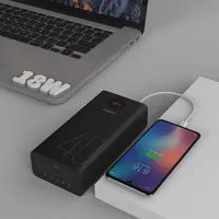 ROMOSS 40000mAh Power bank PEA40 18w external battery charger Dual Output & 3Input LED Display PowerBank