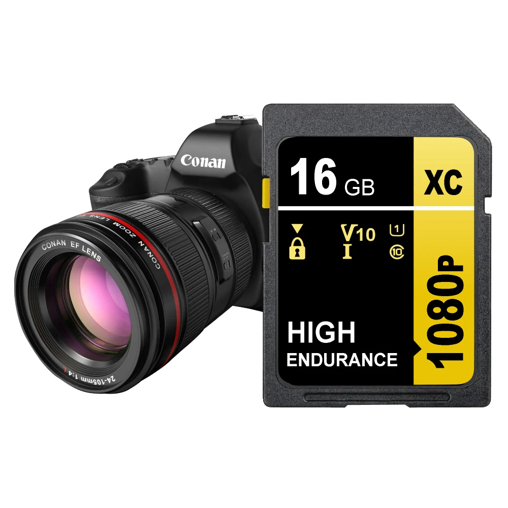 Tarjeta de memoria SD de 512GB, 256GB, 128GB, 32GB, 64GB, 16GB, Clase 10, compatible con vídeo U1 4K para cámara Canonnn Nikonnn