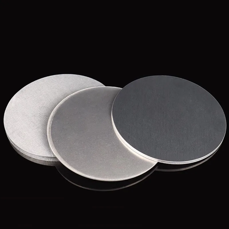 1060 الألومنيوم لوحة مستديرة ضياء 50 مللي متر-300 مللي متر الألومنيوم ورقة دائرية القرص قرص مستدير سمك 0.5 ~ 10 مللي متر تخصيص قطع الليزر