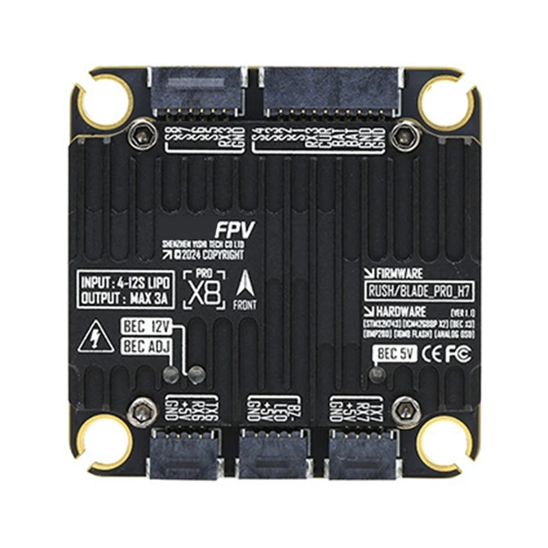 For H7 PRO Flight Controller Dual Gyroscope 3CH BEC Large Load for FPV RC Drone-ABFB