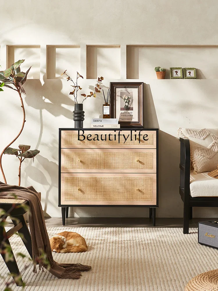 

S Antique Storage Cabinet Vintage Rattan Storage Cabinet