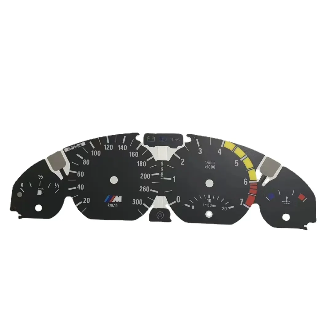 

Циферблаты счетчика для BMW E46 323Ci 325Ci 328Ci 330Ci 3M, приборная панель, спидометр, накладные циферблаты 300 км/ч, спортивный стиль