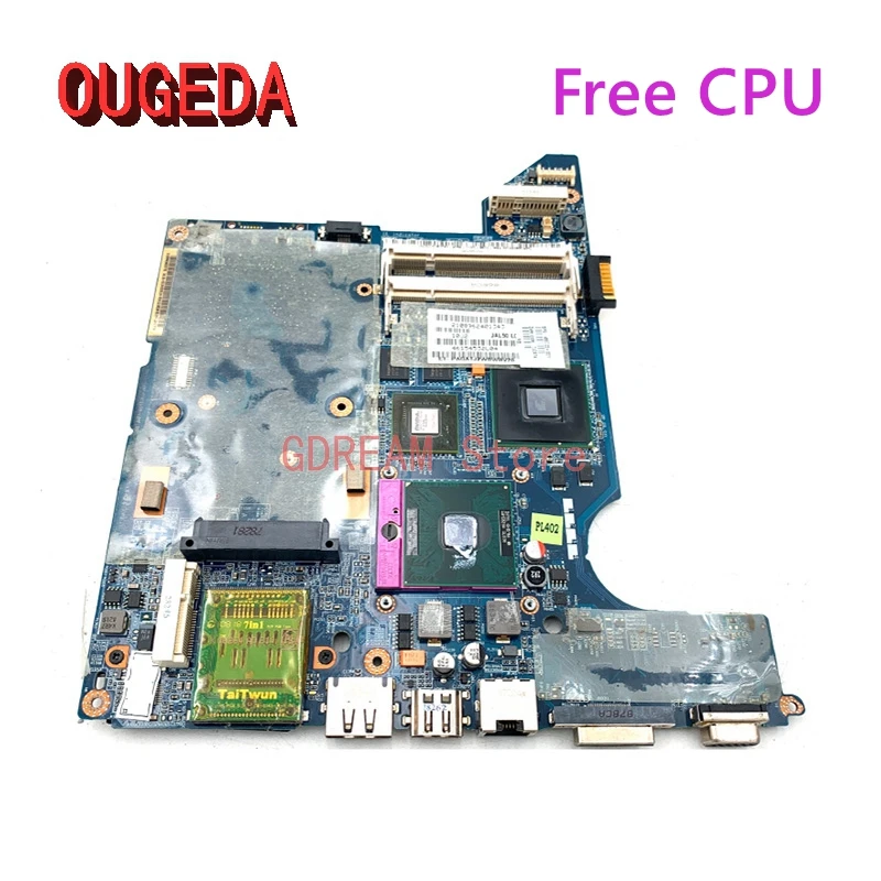 

OUGEDA JAL50 LA-4102P 486723-001 496730-001 For HP Pavilion DV4 Laptop motherboard GeForce 9200GS PM45 DDR2 free CPU full test