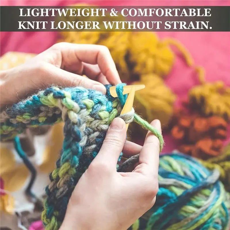 B62B-بلاستيك لأدوات الحياكة اليدوية ذاتية الصنع - مجموعة إبر الحياكة الدائرية القابلة للتبديل (10 مقاسات 3.75 مم - 10 مم) #2