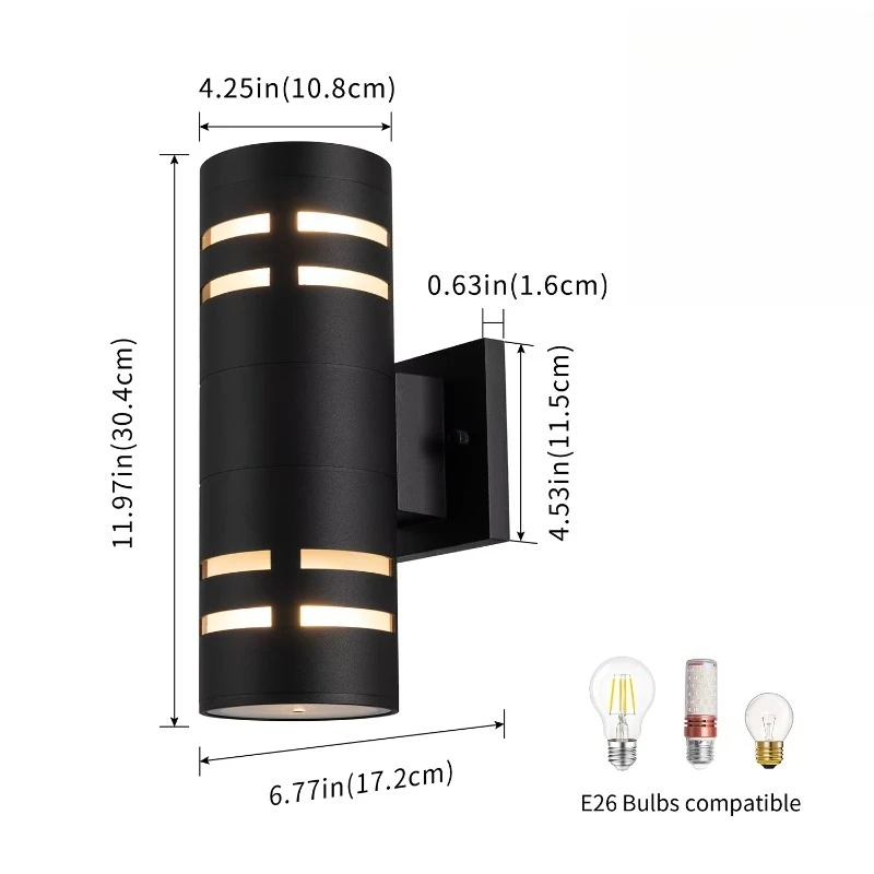 

Modern Luxury Wall Lamps Waterproof Moisture-proof Decoration Outdoor Light Emitting Diode Wall Lamps