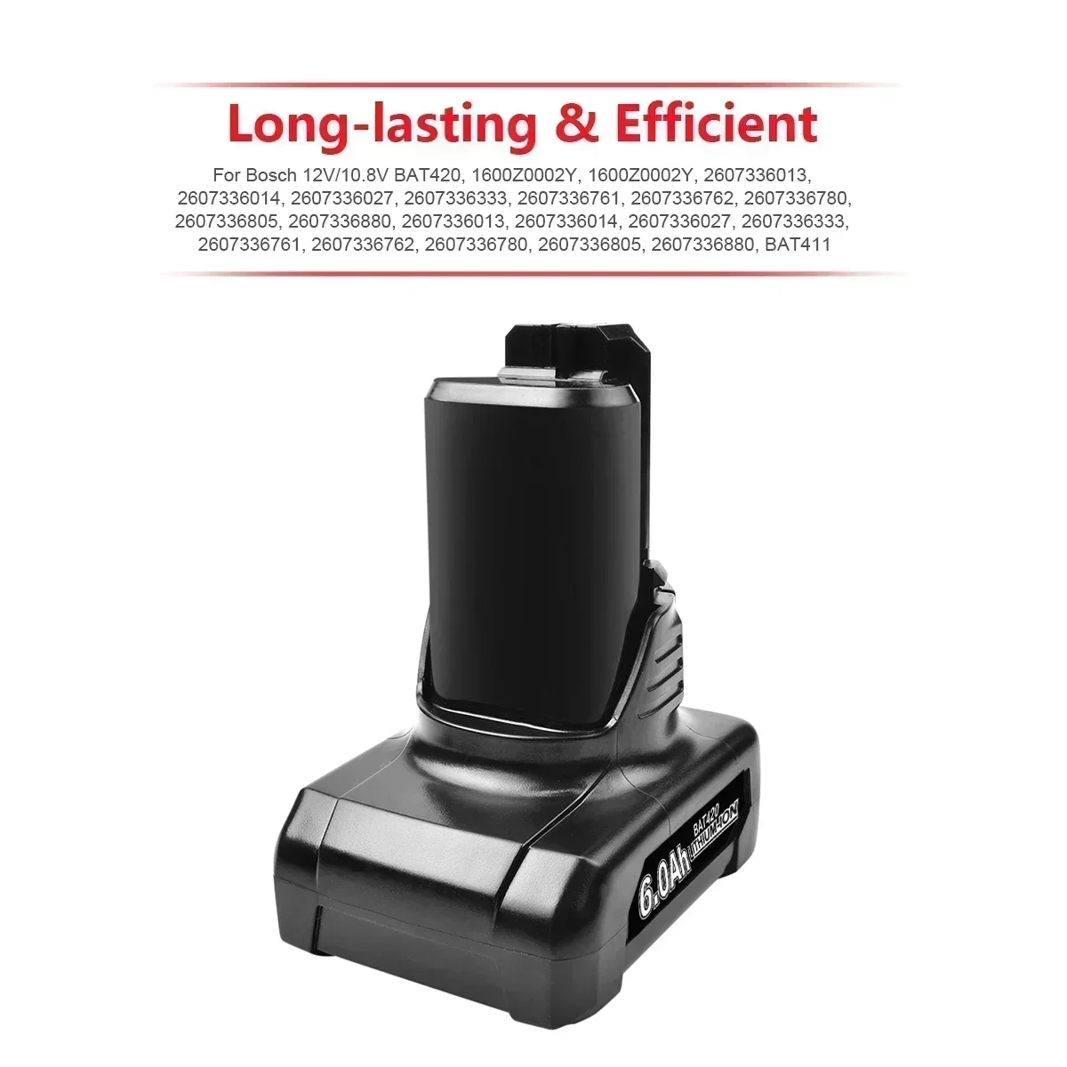 لبوش 12 فولت بطاريات ليثيوم قابلة للشحن 12 فولت BAT411 استبدال البطارية BAT412A BAT413A طاقة طويلة الأمد #6