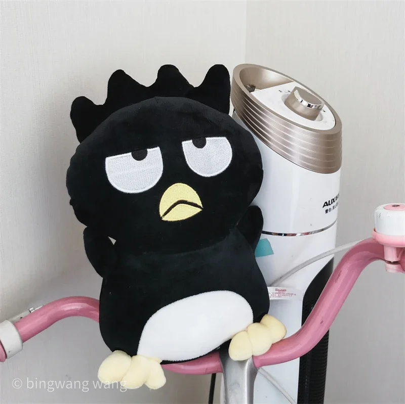 Kawaii sanrio fofinho mau badtz maru brinquedo de pelúcia macio bonito anime preto pinguim boneca abraço plushies abraço travesseiro presentes aniversário