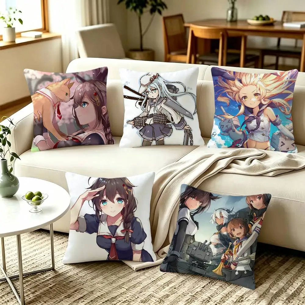 Kantai Collection Game   Pillow Covers, Home Sofa Cushion Covers and Aecorative Custom