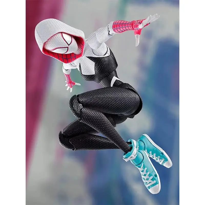 Original Bandai S.H.Figuarts Miles Morales Ghost-Spider Gwen Stacy Spider-Man Across the Spider-Verse Action Model Toys