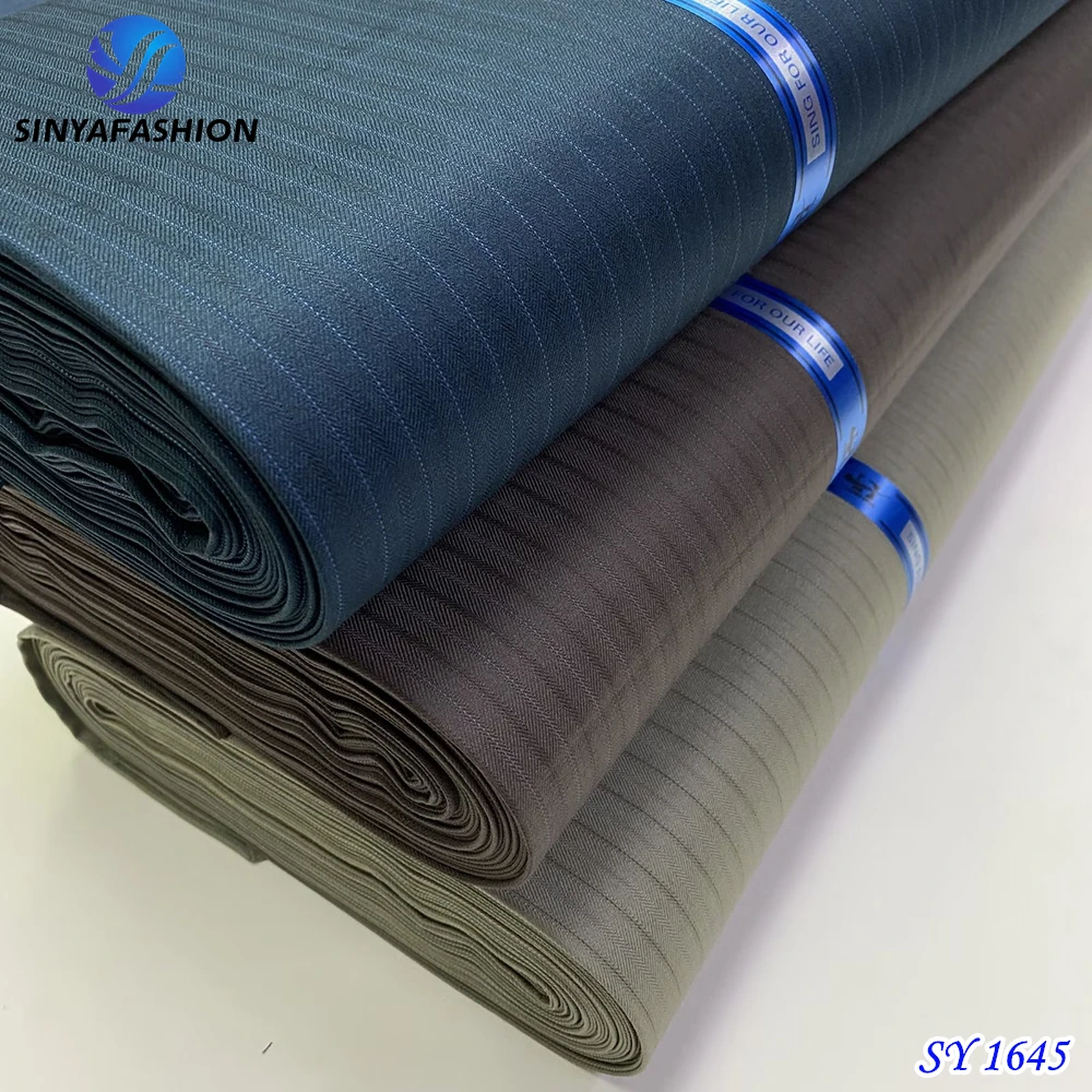 Sinya Nigerian Senator Wear Good Material 5 Yards African Cotton Men Suit Fabric Width 1.52M TR Men Fabric