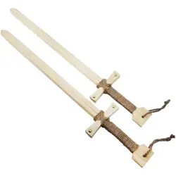 2pcs 40cm Wooden Sword Toy Durable Wholesale Boy Children Props Samurai Outdoor Sword Cosplay Katana Sword Unique Toys Gift