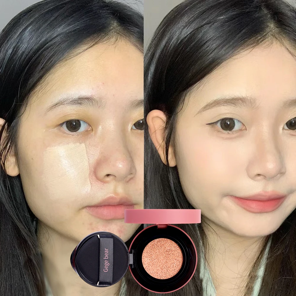 Face Foundation Air Cushion Waterproof Brighten BB Cream Concealer Lasting Oil-control Women Makeup Face Base Korean Cosmetics