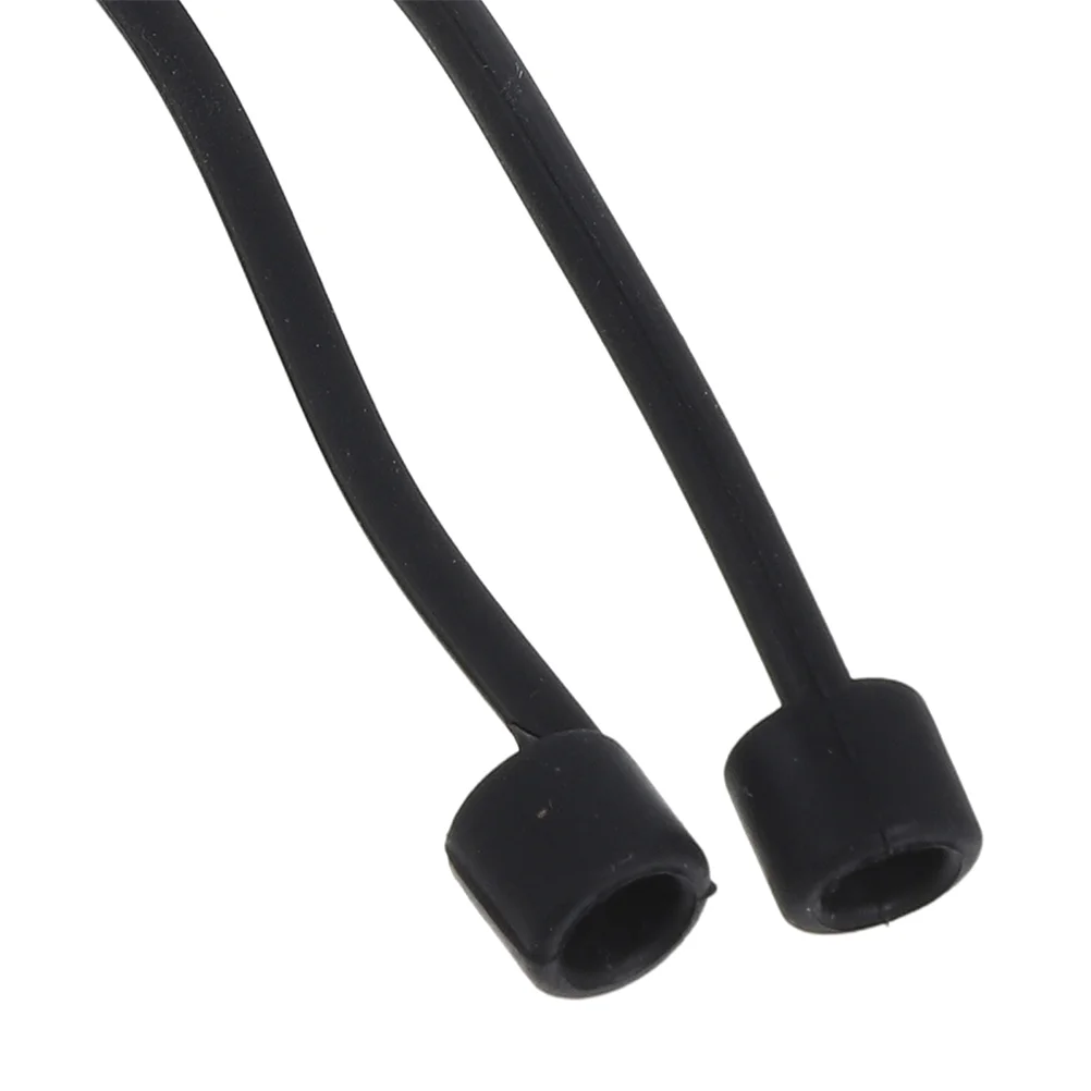 Cordão flexível para fones de ouvido, 2 peças, cordão anti-perda para fones de ouvido com fio, tampões de ouvido, alça de segurança removível, design de compatibilidade