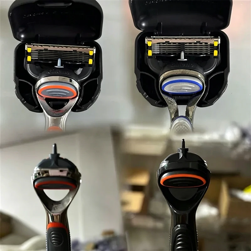 Gillette Razor Blade Head Travel Protective Case Portable With Drainage Holes Fit Mach3 Fusion5 SkinGuard FlexBall Power Razor view 5