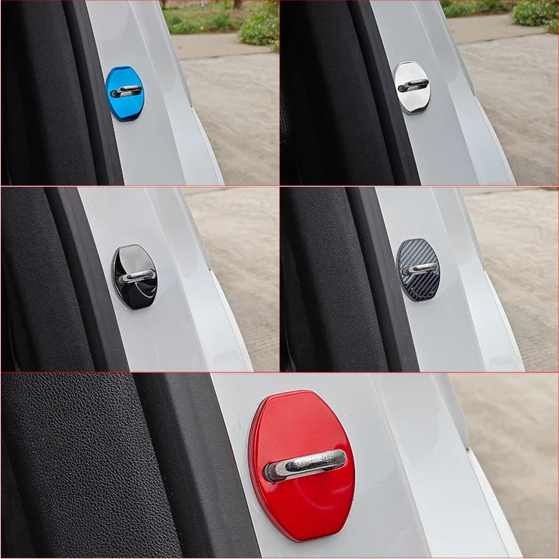 4 قطعة غطاء قفل باب السيارة لسكودا سيتيجو E IV ويكي مونتي كارلو 2011 2012 2013 2014 2015 2016 2017 2018 2019 2020 اكسسوارات #5