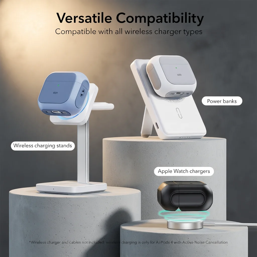 ESR für AirPods 4. Generation Hülle 2024 für AirPods Pro 2. Generation AirPods Pro 1st Airpods Pro 3 2025 MagSafe Drop Kopfhörerabdeckung