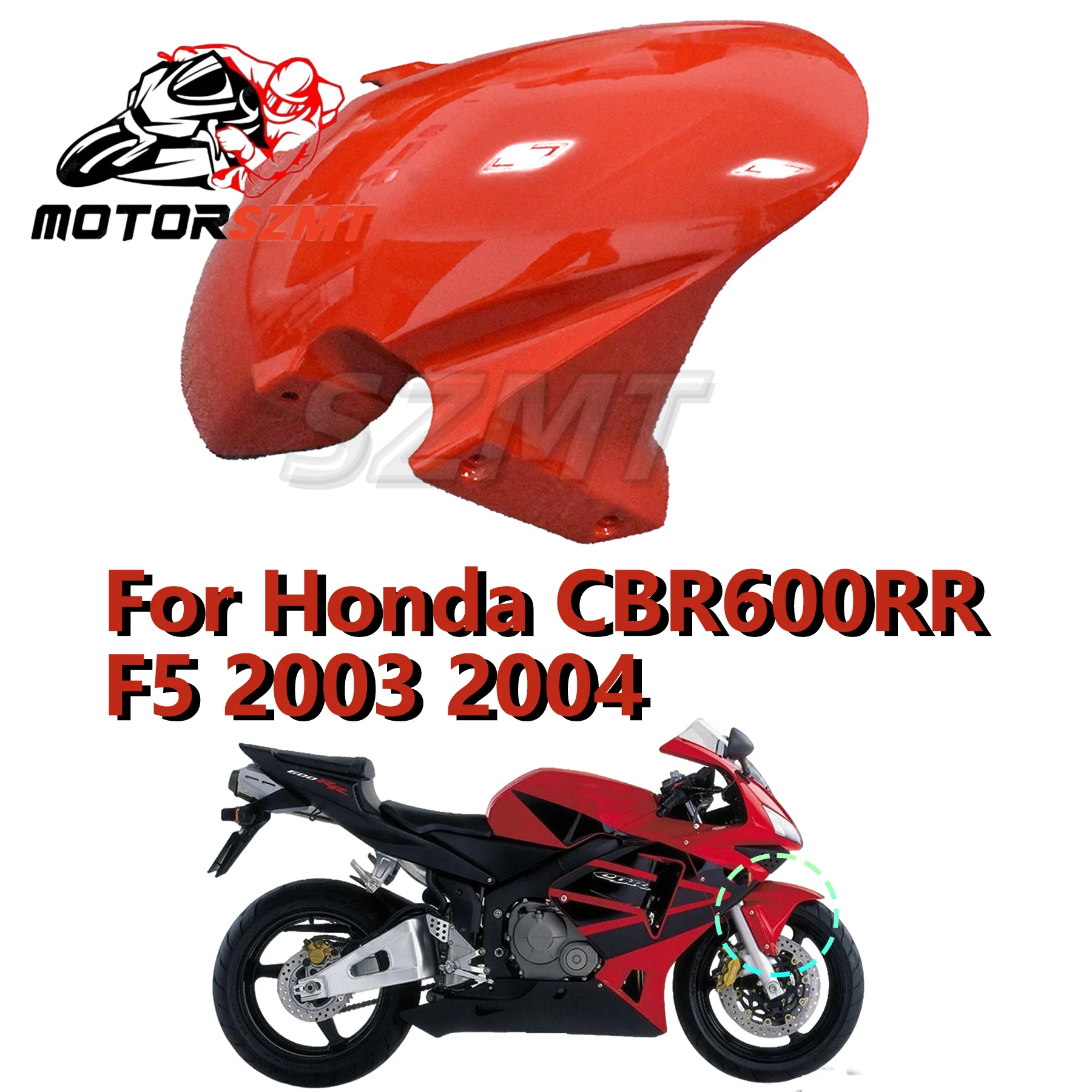 

Front Protector Included Front Fender Mudguard ABS for Honda CBR600R F5 2003-2004