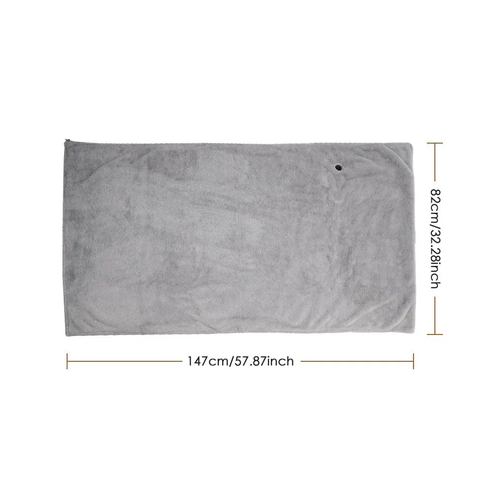 موضة يمكن ارتداؤها USB بطانية تسخين كهربائي 3 مستويات التدفئة قابل للغسل التدفئة اللفة بطانية المحمولة غطاء الساق الشتاء #6