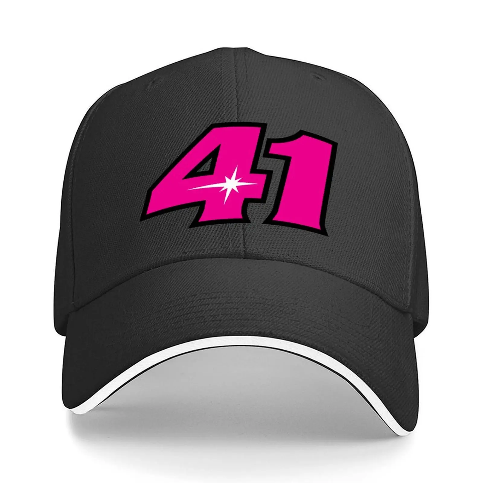 

Aleix Espargaro Number 41 Pink Baseball Cap hard hat Military Tactical Cap Streetwear Sunscreen For Man Women's