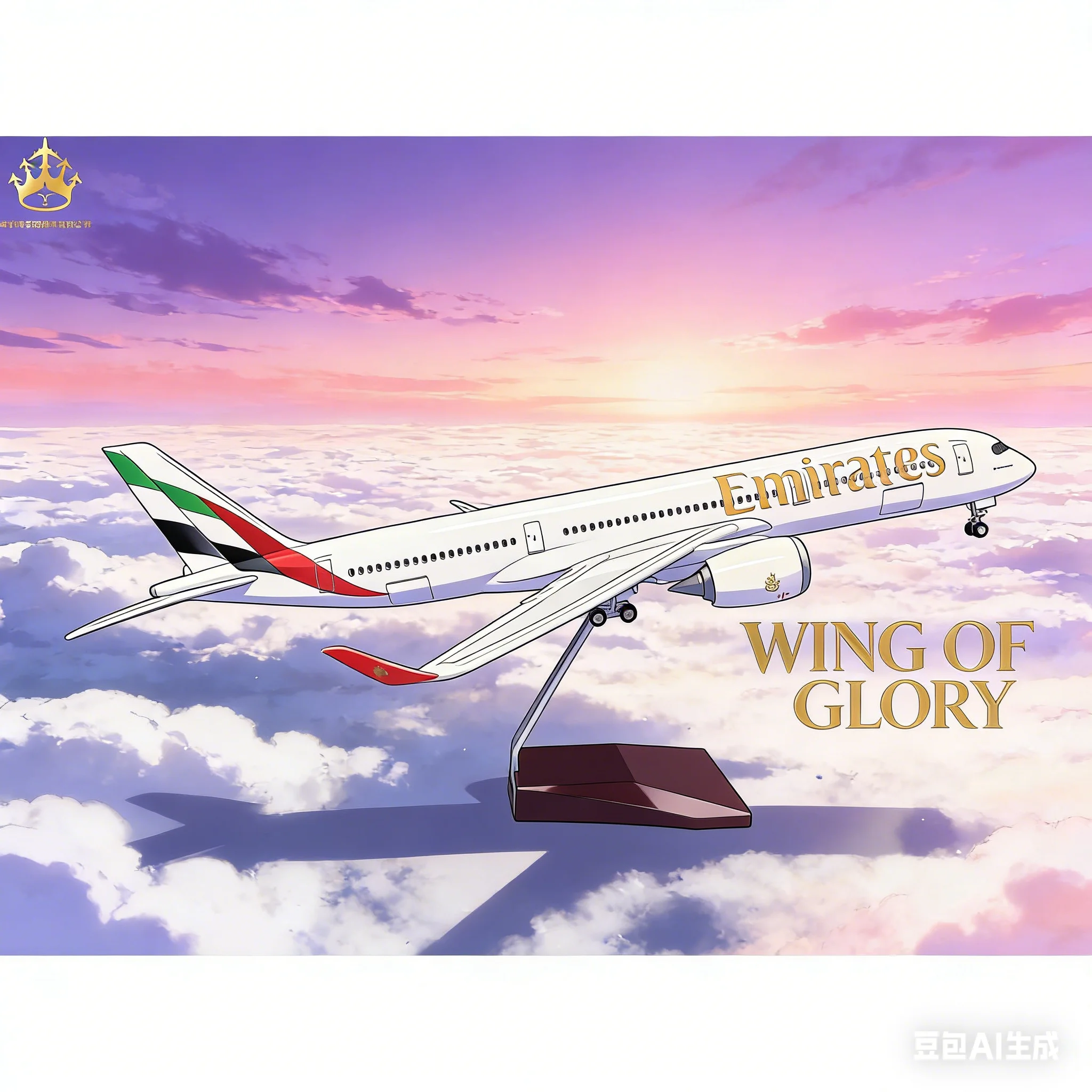 

Новая модель самолета Emirates Airbus A350 со светодиодной подсветкой и колесами, статическая имитационная модель для коллекционеров авиации, настольное украшение