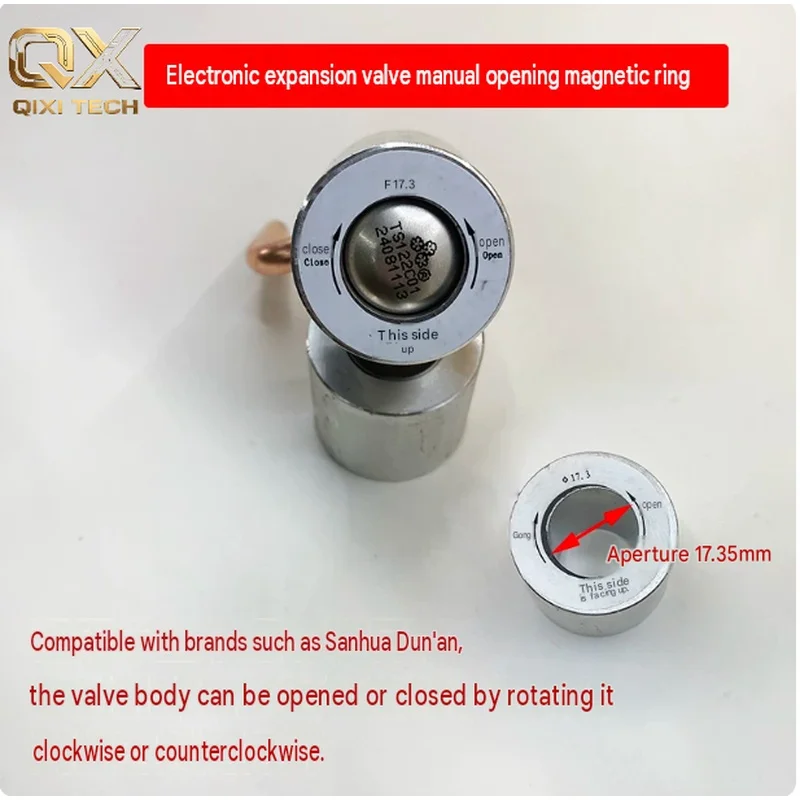 EEV Magnetic Manual Service Tool for Sanhua DunAn, 17.35mm Magnet Ring for Electronic Expansion Valve, HVAC Repair Tool