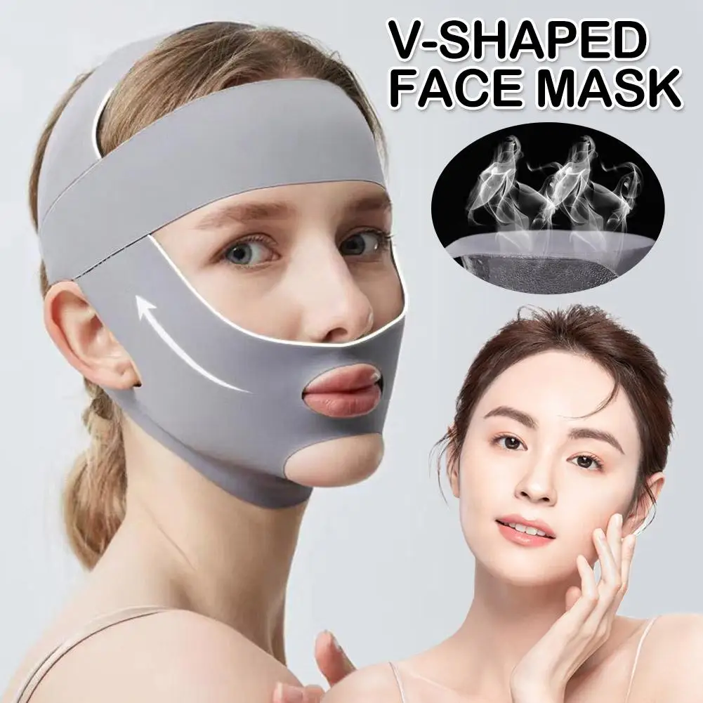 Venda Reductora Facial en V, Moldeador de Doble Mentón, Cinturón Lifting Facial, Herramientas de Cuidado Facial, Masajeador Facial Antiarrugas