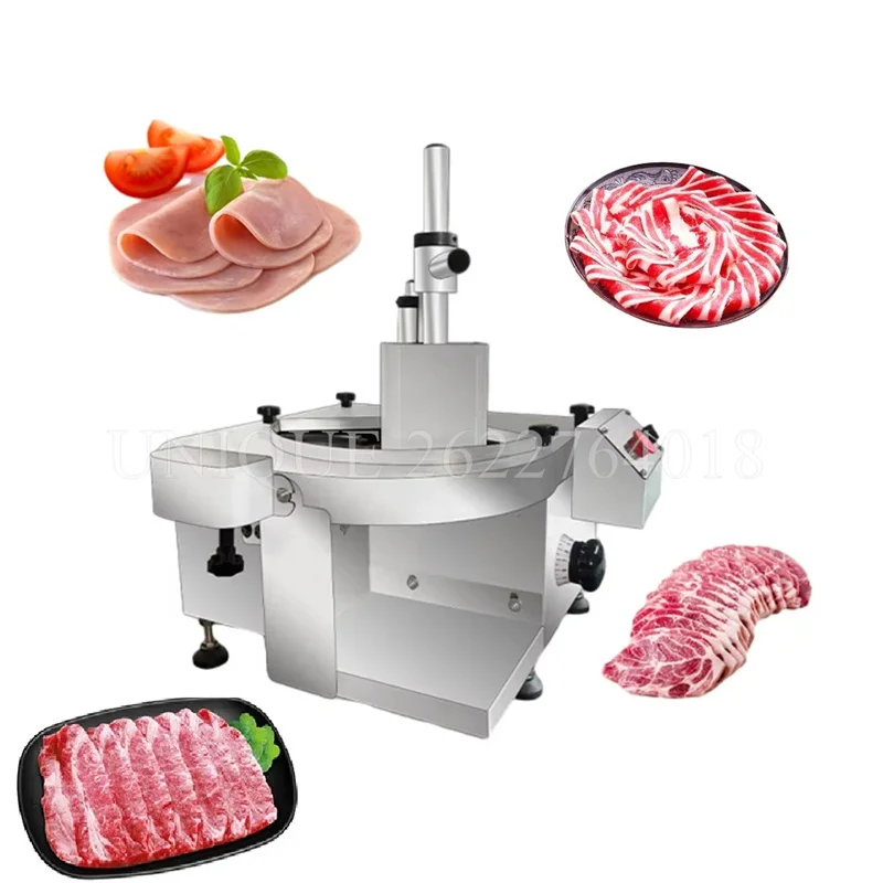 Multi-Function Meat Slicer 300mm Diameter For Food Preparation and Slicing Frozen Meat Portable Butcher Meat Cube Cutting Maker