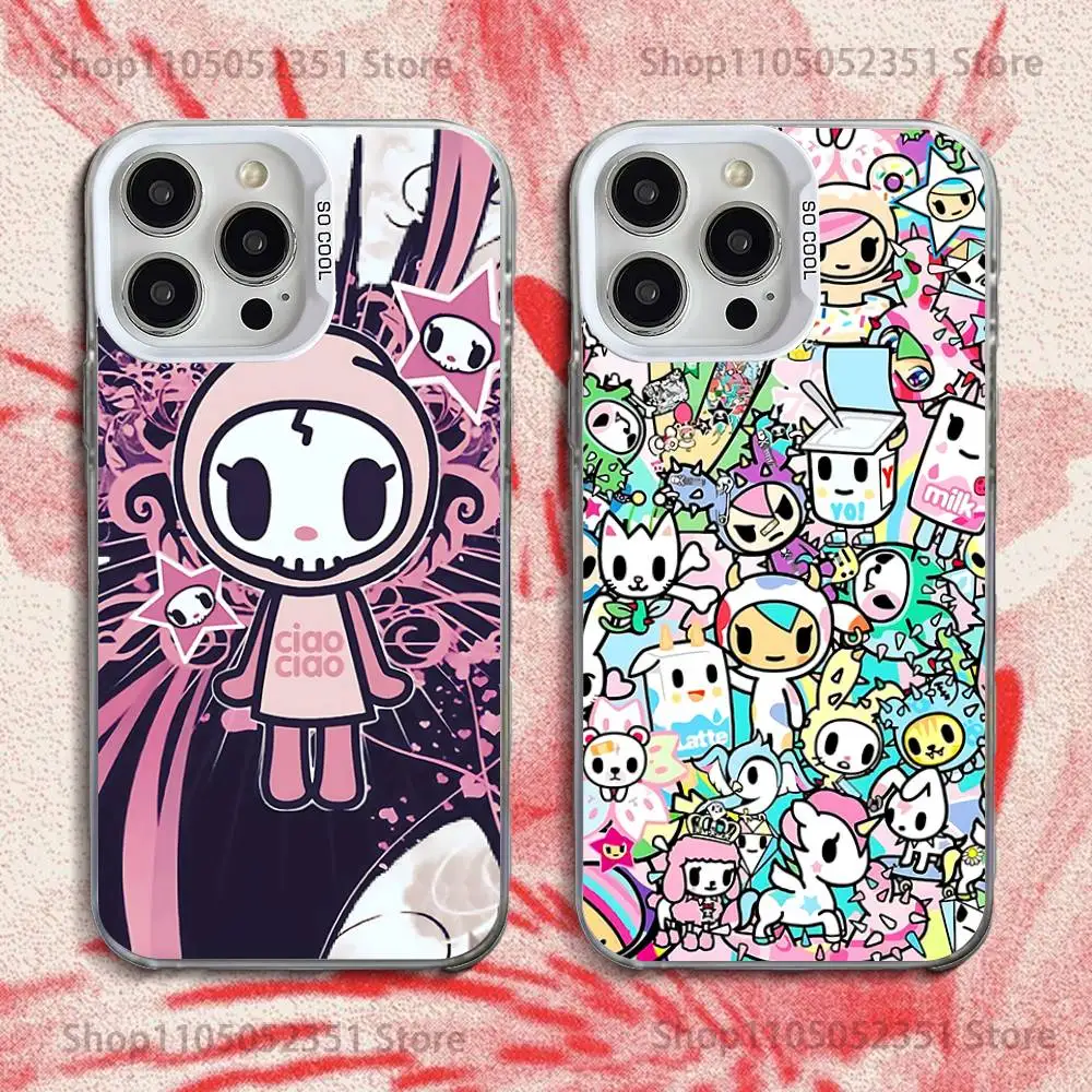 

Phone Case For iPhone 16,15,14,13,12,11,Pro,XS,Max,Plus,Mini,SE T-Tokidokis Japan White Candy Matte Shockproof Cover