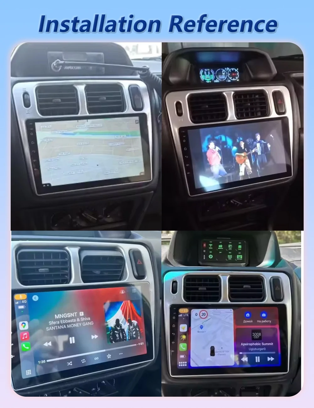 Android 16 Auto Car Radio For Mitsubishi Pajero iO 1998 1999 2000 2001 2002 2003 2004 2005 2006 2007 Multimedia Player Carplay