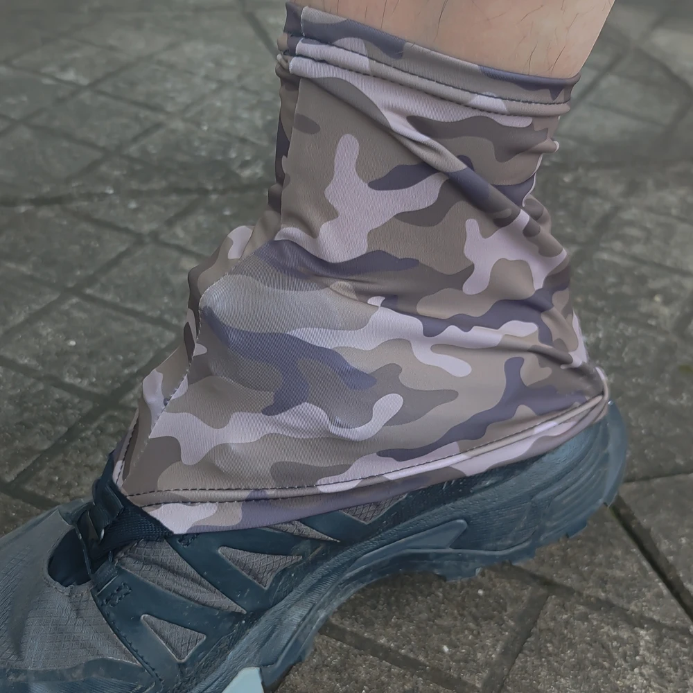 Trail Running Shoes Gaiter, Lightweight and Breathable Grey Camo