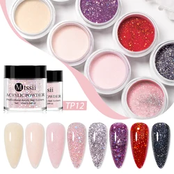 Mtssii 10g Glitter Acrylic Powder Nude Nail Professional Polymer for French Nail Extension Decoration Carving Design Manicure