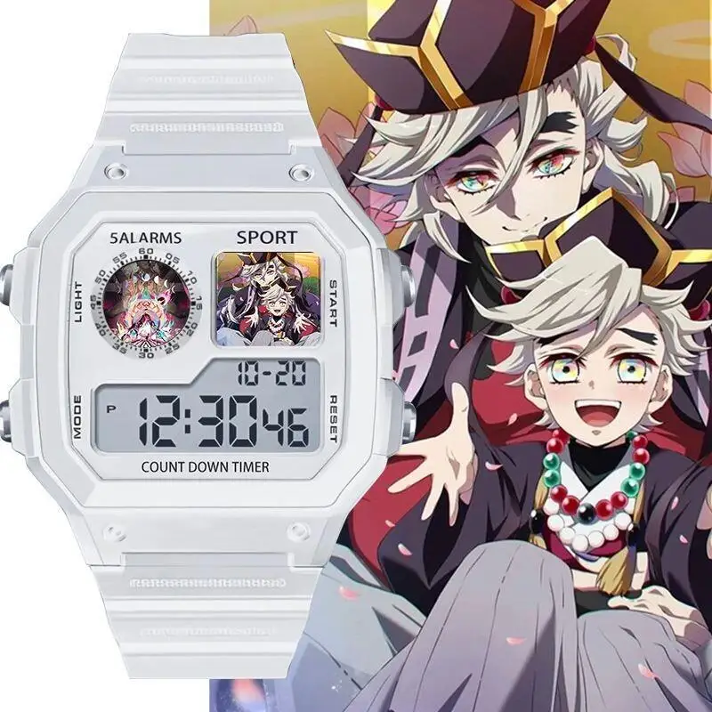 Demon Slayer Anime Cartoon Watch Digital Douma Peripheral Goods Quartz Watch Smart Waterproof Student Creativity Birthday Gifts