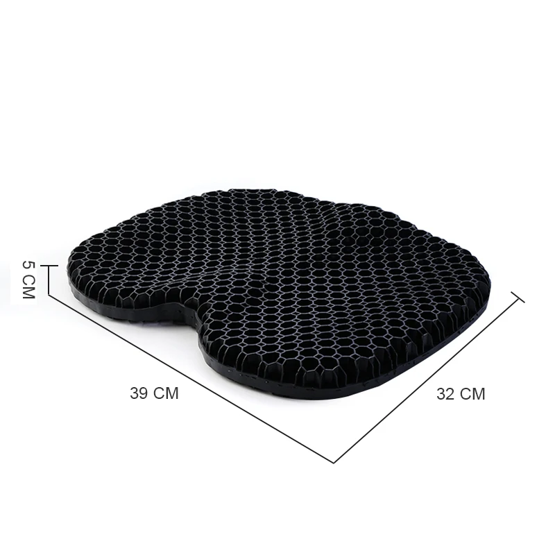 New Style Cooling Breathable Cool Honeycomb Design Pressure Best Orthopedic Honeycomb Enhanced Gel Cushion for Long Sitting