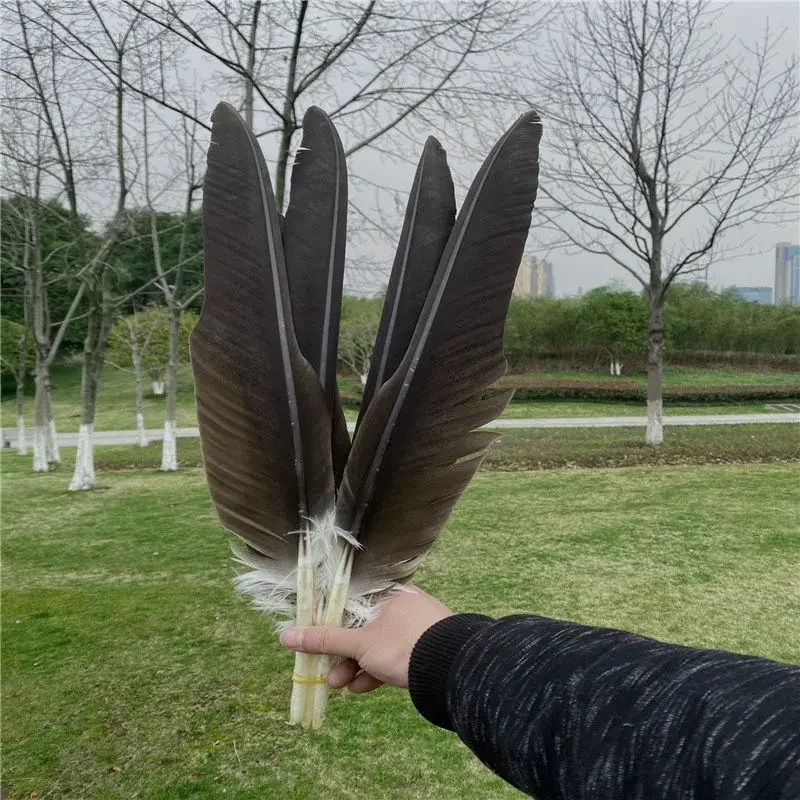 1PC Rare Feather Natural Big Feather Arrow Horse Eagle Tail Hair DIY Exorcism Town House Stage Prop Decoration