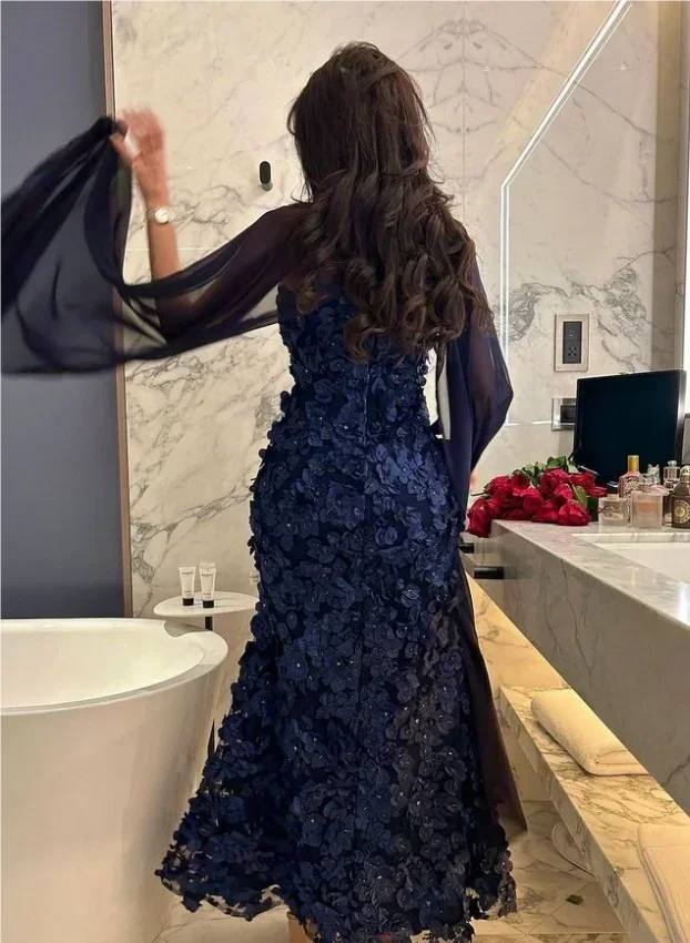 ชุดราตรีผ้าทูลล์แบบสั่งตัด แขนกุด ยาวถึงข้อเท้า ดีไซน์หรูหราสำหรับผู้หญิง