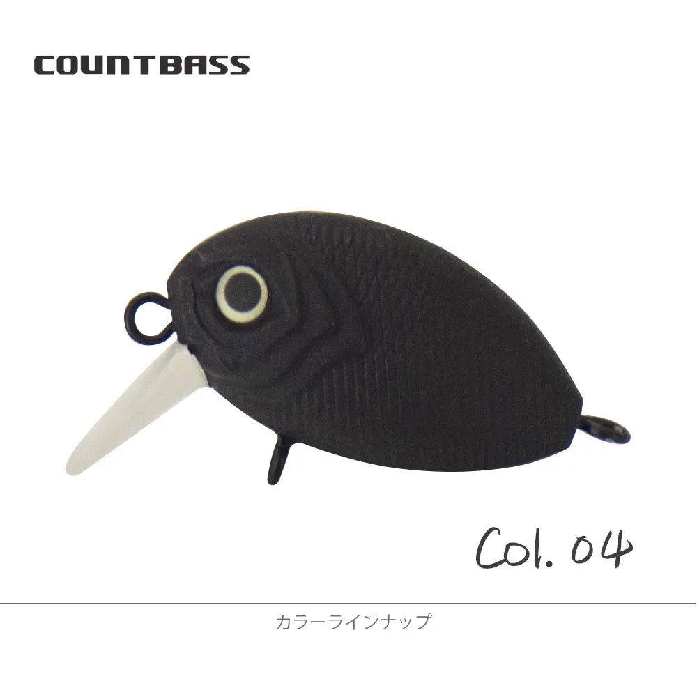 COUNTBASS Schwimmender Kurbelköder 32 mm 1-1/4 Zoll 3,6 g 1/8 oz. Tauchen 0,2–0,5 m Angeln Kunststoff Wobbler Barsch Leurre Angler's Lure – Detail 14
