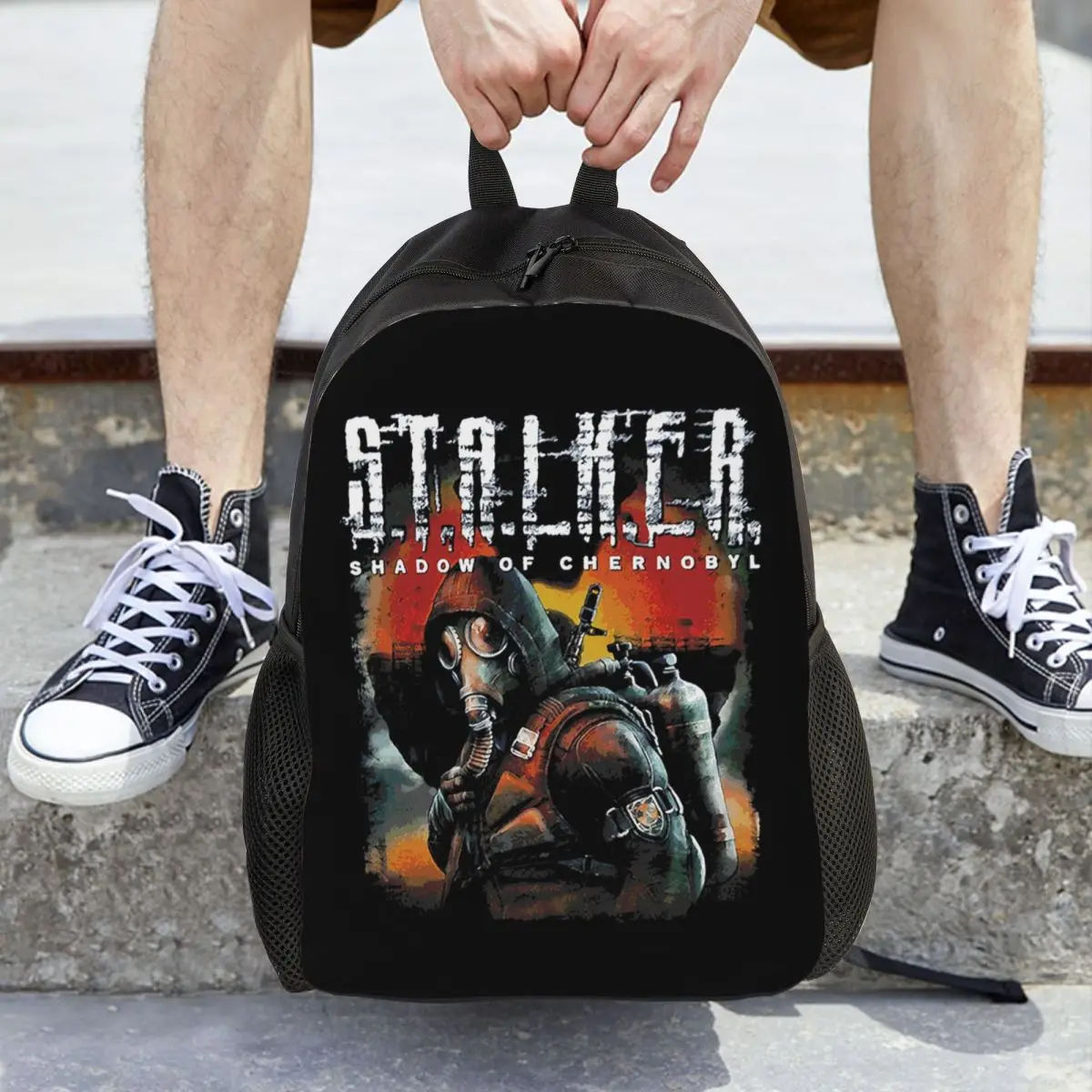Stalker Shadow Of Chernobyl Backpack Daypack Large Capacity Boys Girls BookBag School Bag Shoulder Bags for Men Women